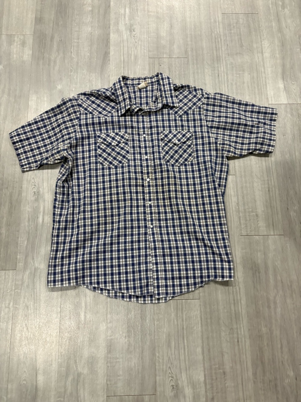 Vintage SADDLEBROOK Western Wear Plaid Casual Pearl Snap Button Front Shirt XXL